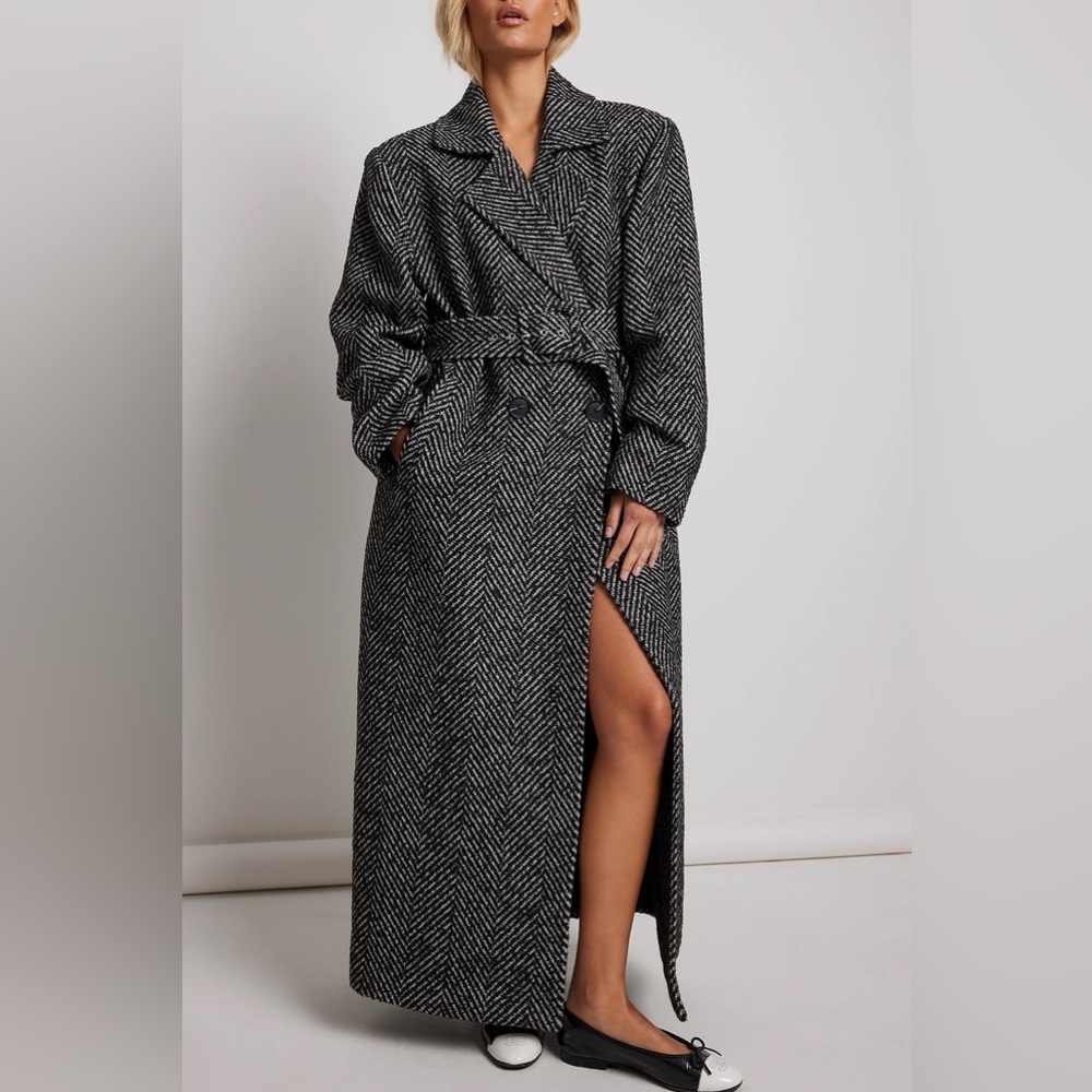 ISO NA-KD Tweed Bold Coat Multicolor